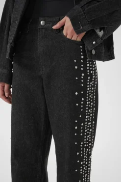 GZleei HW wide jeans Black 100017 10910795