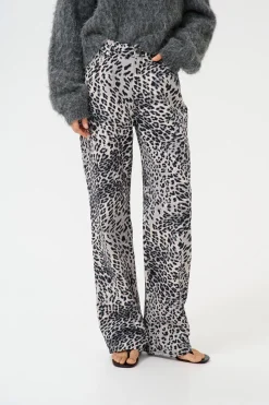GZleora MW wide jeans Grey leopard 10910300