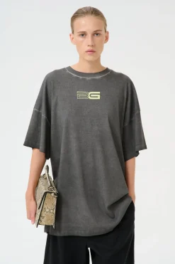 GZsilmo tee Black oil washed 10910127