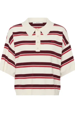 GZtaia ss polo pullover Egret/Cabernet/Poinsettia 10 10910933