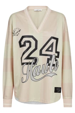 Haute 24 Stripe Blouse Iced Rose/ Pearl HL10419