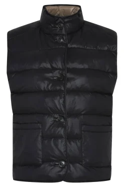 374HMBeket reversible vest 900/15 Black/Walnut HM1314