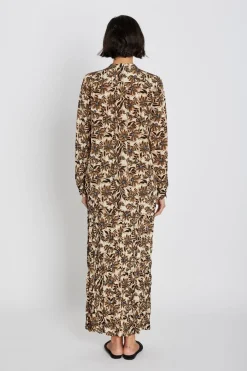 651HMSican maxi skirt 852 Shitake print HM1287