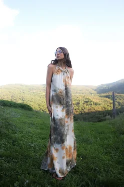 HOPE ABSTRACT HALTER Forest W25281107