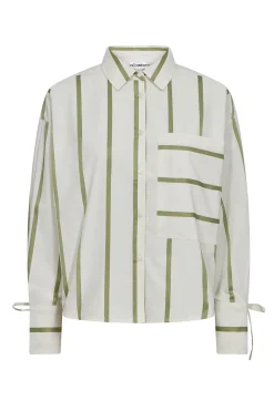 IdieCC Stripe Shirt 1134O/W Green 45087