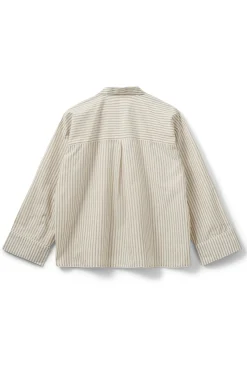 IMANASW SHIRT 7113 Brown Striped SNOS586