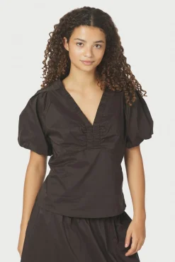 Irina Poplin Chocolate Brown 162219