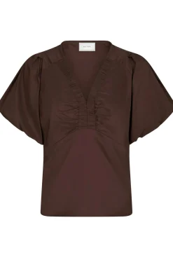 Irina Poplin Dark brown 162219