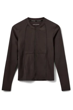 JAYASPO ZIP BLOUSE 7025 Dark brown SPO1036