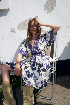 Jemimall Maxi Dress 3/4 74 Flower Print 261103004