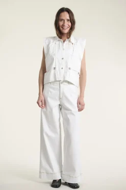 Jinzu vide bukser White 26124455607