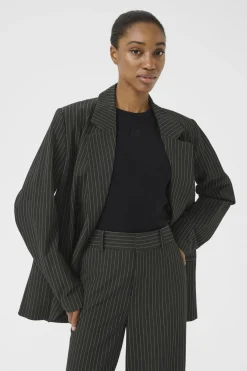 JoelleGZ pinstripe blazer 2.0 Black pinstripe 10909835
