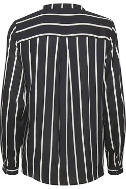 KAbabara Blouse Black / Chalk Stripe 10504603