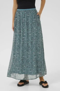 KAbella Skirt Teal/Black/White Graphic 10509889