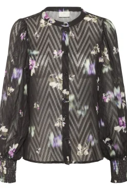 KAclaire Shirt Black Coffee/Multi col.Flowers 10510804