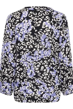 KAjanne Blouse Blue Leopard