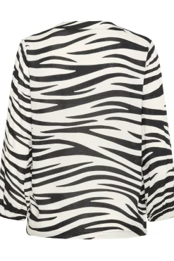 KAjanne Blouse Chalk/Black Animal