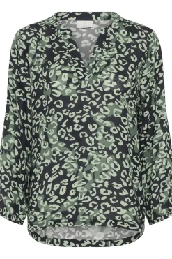 KAjanne Blouse Green leopard