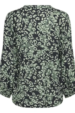 KAjanne Blouse Green leopard