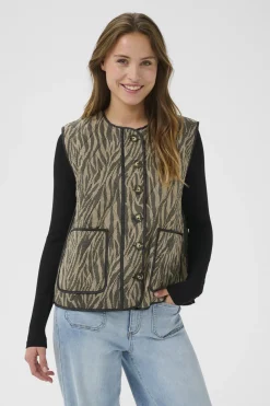 KAkayla Waistcoat Feather Gray / Black Animal 10510162