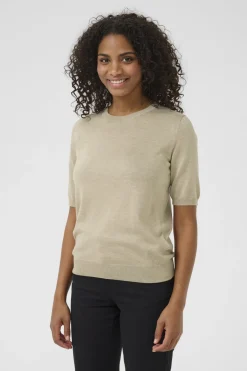 KAlizza Oneck pullover Feather Gray Melange 10508445