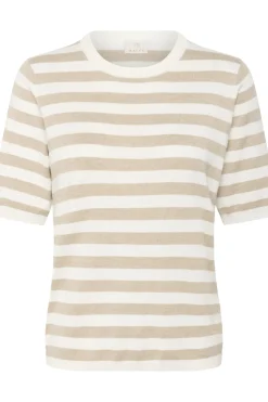 KAlizza Striped Knit Chalk/Feather Grey Mel. Stripe