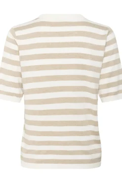 KAlizza Striped Knit Chalk/Feather Grey Mel. Stripe