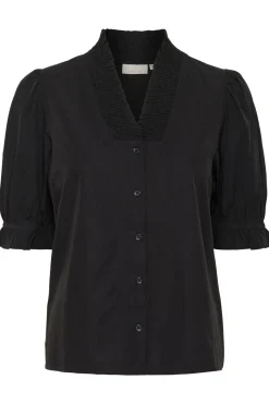 KAmaia Short Sleeve Blouse Black deep 10509665