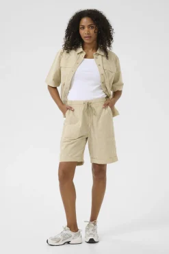 KAnaya Striped Shorts Chincilla / White stripe 10509008