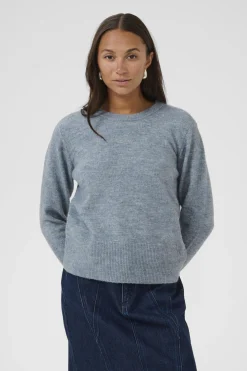 KAniel Crew Neck Pullover Windward Blue Melange 10510744