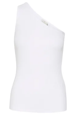 KApia One Shoulder Top Optical White