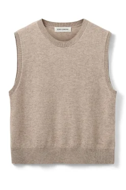 KARLISW VEST 7071 Brown melange SNOS551