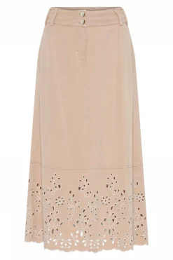Karrie, long embroidery skirt 2039LightCamel 56560/6755