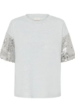 KAselvina TShirt Light Grey Melange 100126 10511406