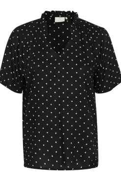 KAtina Printed Blouse Black/Chalk Dot 10509474