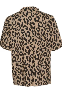 KAtina Printed Blouse Brown/Black Animal Print 10509474