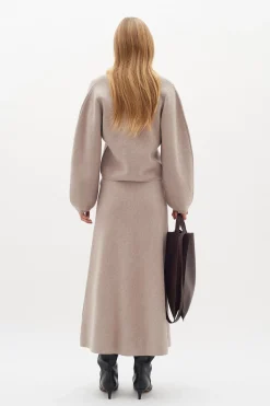 KayllaIW Skirt Sandy Grey Melange 30109740