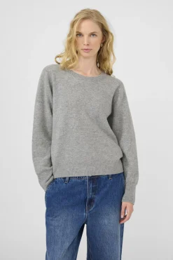 KBAnemone ONeck Medium Grey Melange 103702 10105775