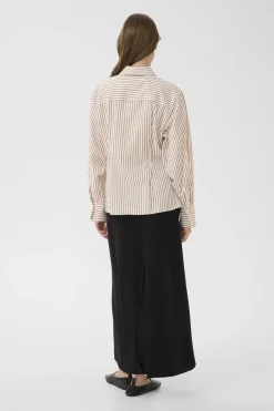 KBElmira Shirt Cinnamon Stripe 109217 10105867