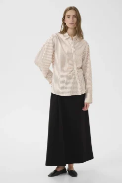 KBElmira Shirt Cinnamon Stripe 109217 10105867