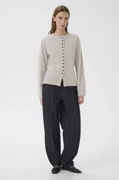 KBEtta Cardigan Light Grey Melange 109193 10105863