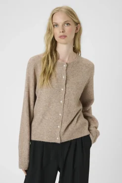 KBNoabelle Plain Cardigan WALNUT 10105345