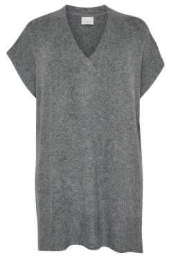 KCannett Knit Poncho Dark grey melange 10582738
