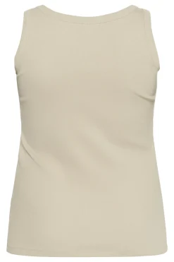 KCcarina Rhinestone Tank Top Feather Gray