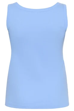 KCcarina Rhinestone Tank Top Vista Blue