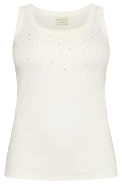 KCcarina Rhinestone Tank Top Chalk