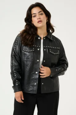 KCcassy Leather Jacket Black deep 10583029