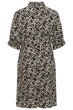 KCdena Dress Black/Feather Grey Lines 10583991