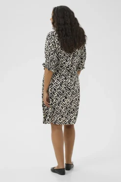 KCdena Dress Black/Feather Grey Lines 10583991
