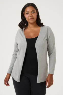 KCfarsia Cardigan Grey Melange 10580339